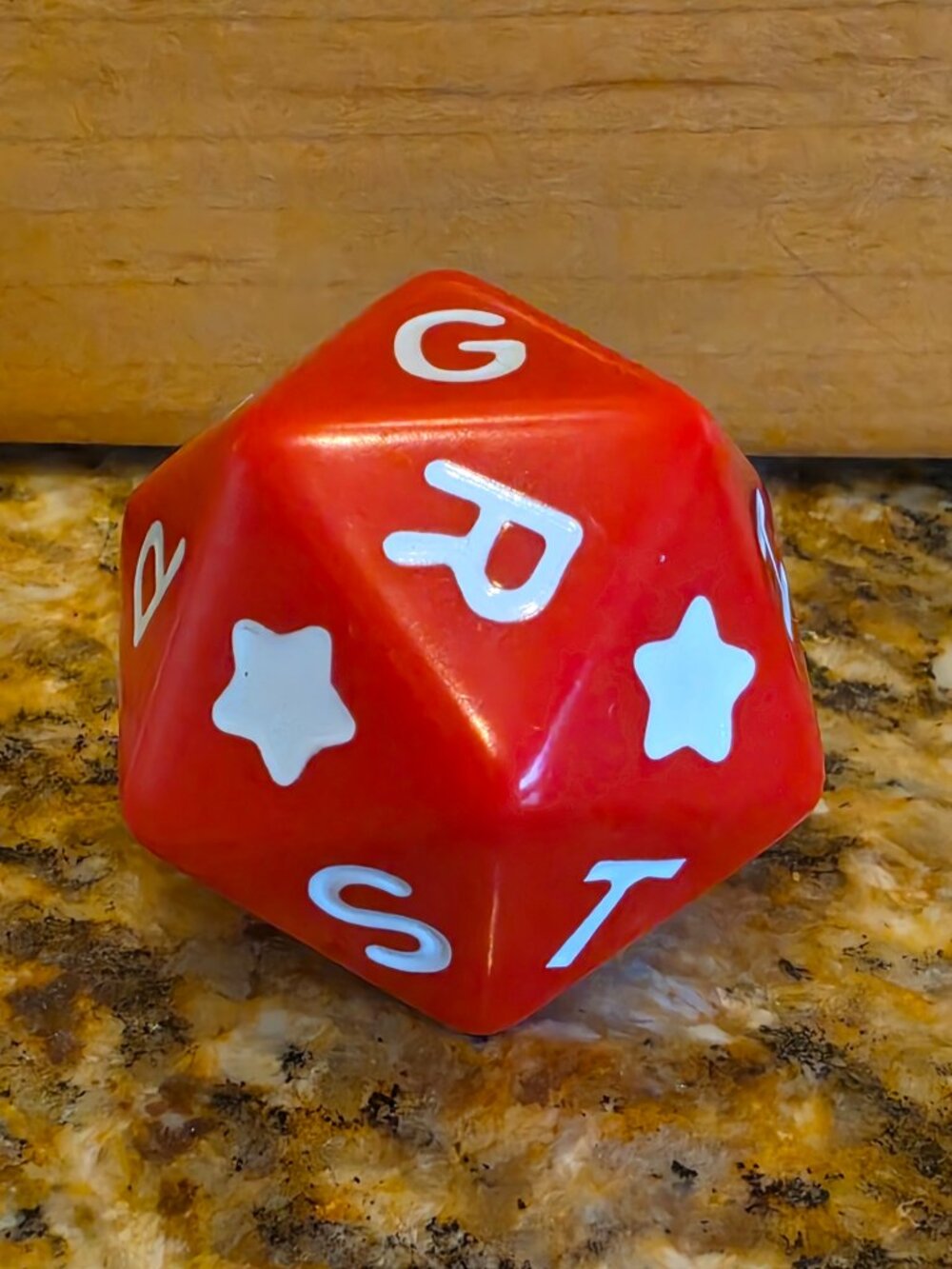 Scattergories Junior JR Red Letter Die 1989 Replacement Piece
